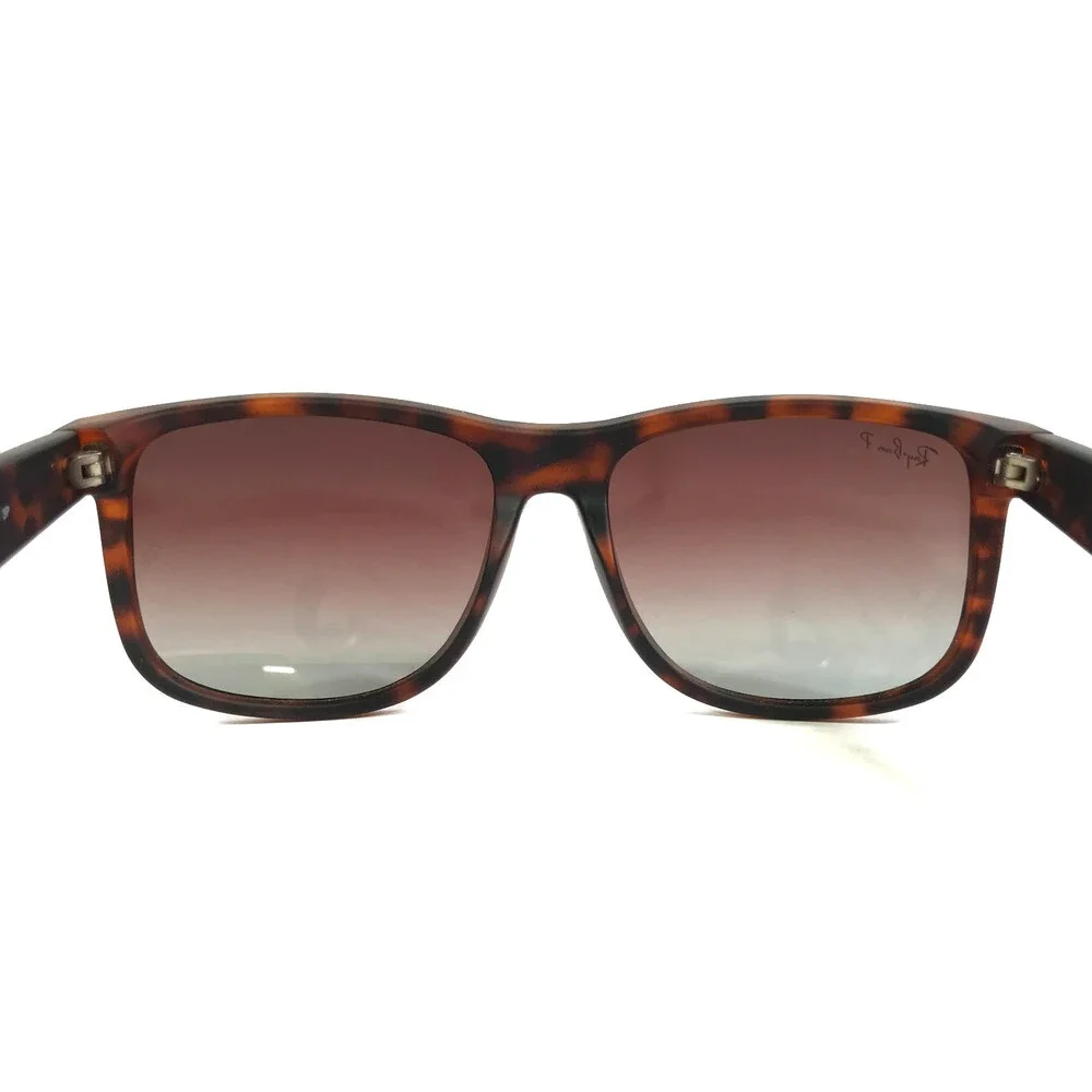Ray-Ban Sunglasses RB4165 JUSTIN 865/T5 Matte Havana w Brown Gradient Polarized